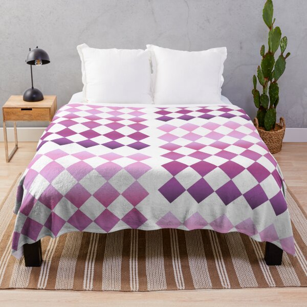 Item preview, Pink rhombus checkerboard pattern designed and sold by MadandMean.