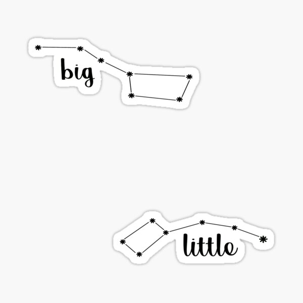 Big & Little Dipper Stickers Sticker