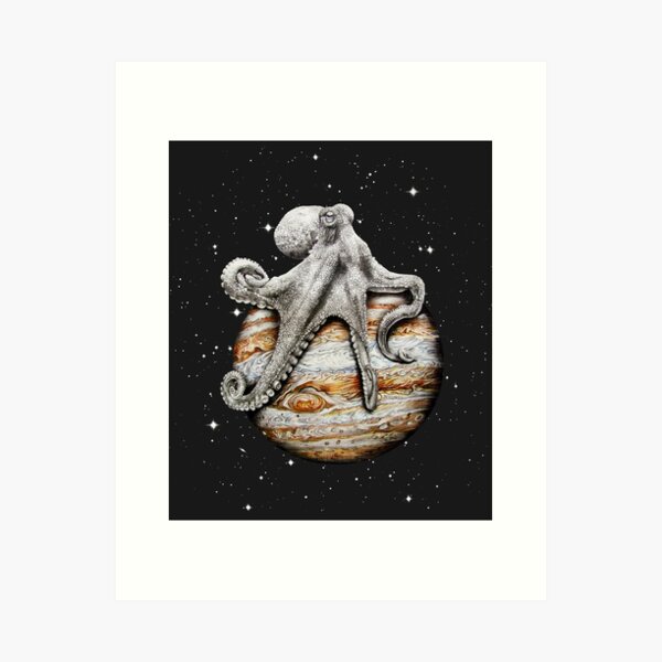 Celestial Cephalopod Art Print