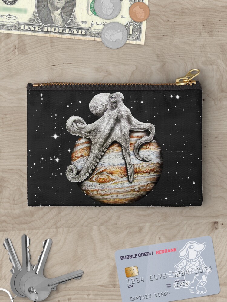 Thumbnail 3 of 4, Zipper Pouch, Celestial Cephalopod designed and sold by jamesormiston.
