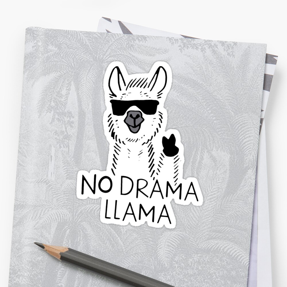 Compra "No hay drama LLAMA Meme Funny" de selfitarabani en cualqu...