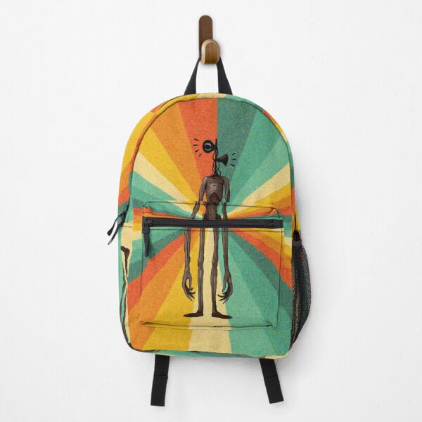 Vista previa del artículo con la obra «mochila rayas retro vintage cabeza sirena», diseñado y vendido por Nishad4.