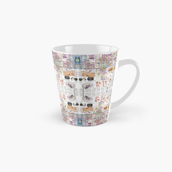 Artistic fantasy on the theme of visualization of high-tech science of the brain Tall Mug