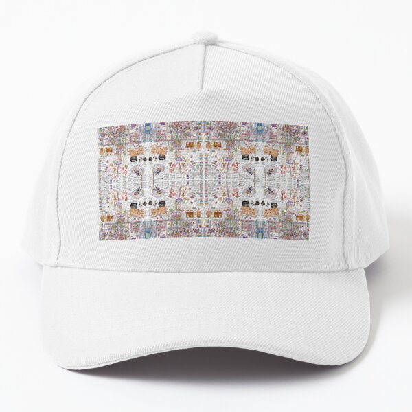 Artistic fantasy on the theme of visualization of high-tech science of the brain Baseball Cap