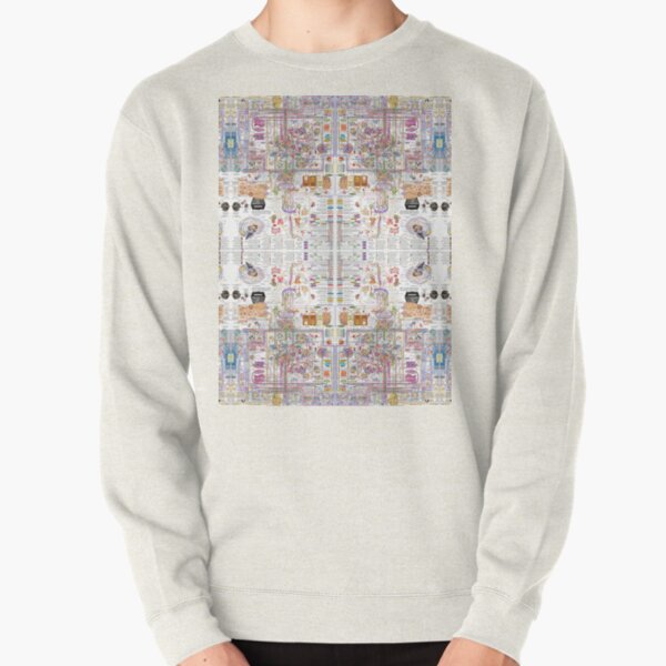 Artistic fantasy on the theme of visualization of high-tech science of the brain Pullover Sweatshirt