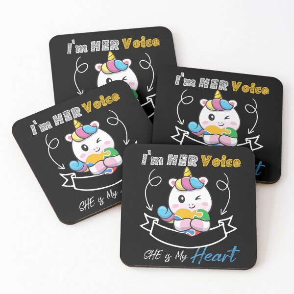 Item preview, I'm Her Voice She is My Heart unicorn Autism Awareness  designed and sold by Mac Store.