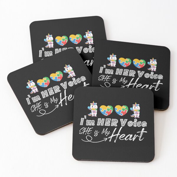 Item preview, I'm Her Voice She is My Heart unicorn Autism Awareness  designed and sold by Mac Store.
