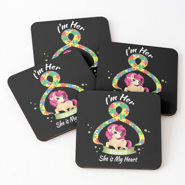 Item preview, I'm Her Voice She is My Heart unicorn Autism Awareness  designed and sold by Mac Store.