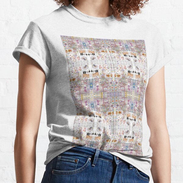 Magical artistic fantasy on the theme of high-tech brain science visualization Classic T-Shirt