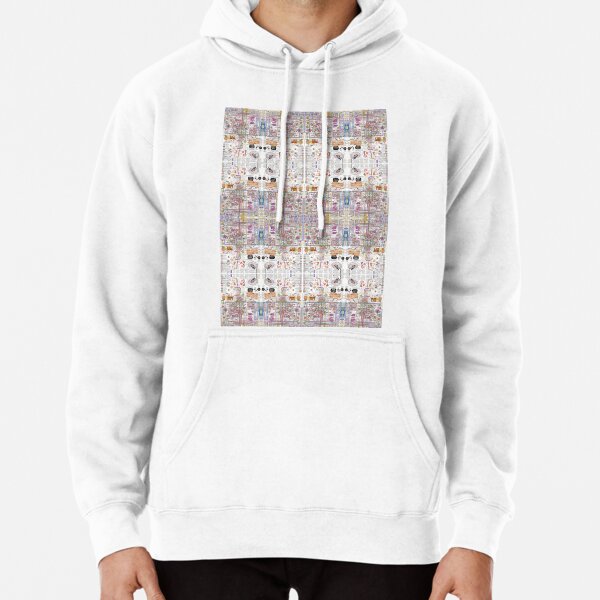 Magical artistic fantasy on the theme of high-tech brain science visualization Pullover Hoodie