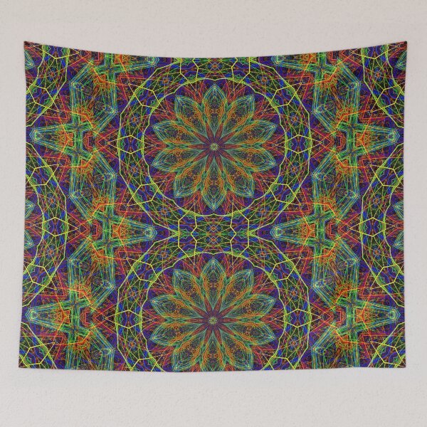 Item preview, Neon Flower Kaleidoscope  designed and sold by Beatriz  Cruz.