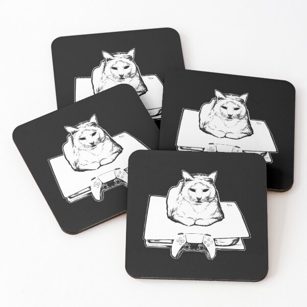 Item preview, Cat on a Game Console designed and sold by IrisAndSeb.