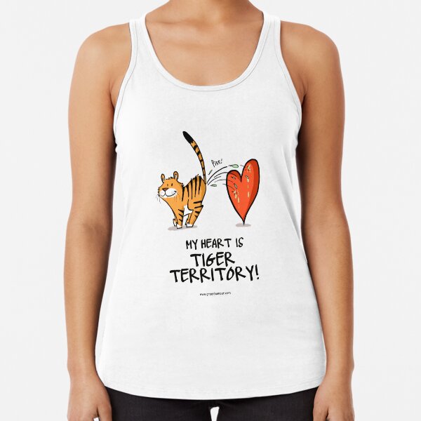 My Heart is Tiger Territory Racerback Tank Top