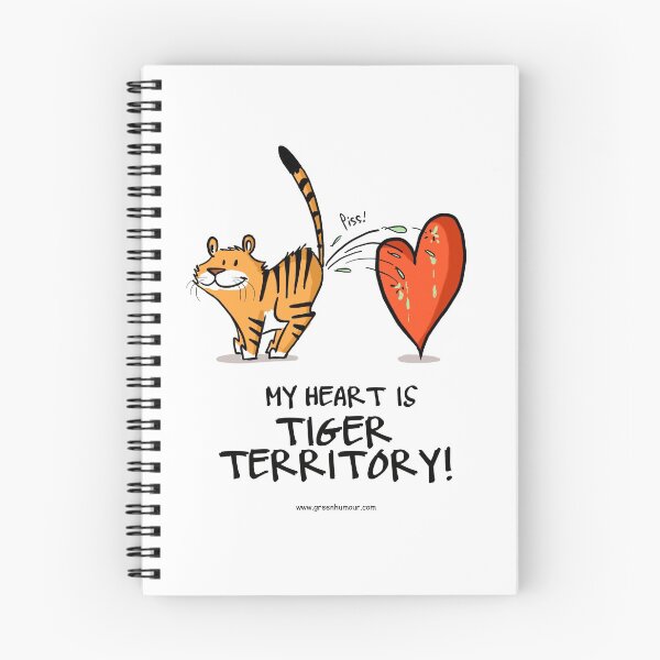 Item preview, My Heart is Tiger Territory designed and sold by Green Humour.