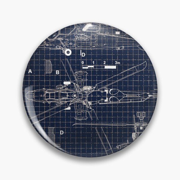 Item preview, The Eurocopter Tiger Blueprint Design - blue designed and sold by avionbubble.