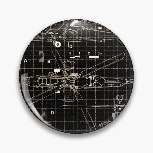Item preview, The Eurocopter Tiger Blueprint Design - black designed and sold by avionbubble.
