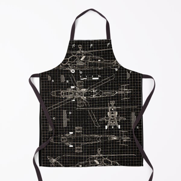 Item preview, The Eurocopter Tiger Blueprint Design - black designed and sold by avionbubble.