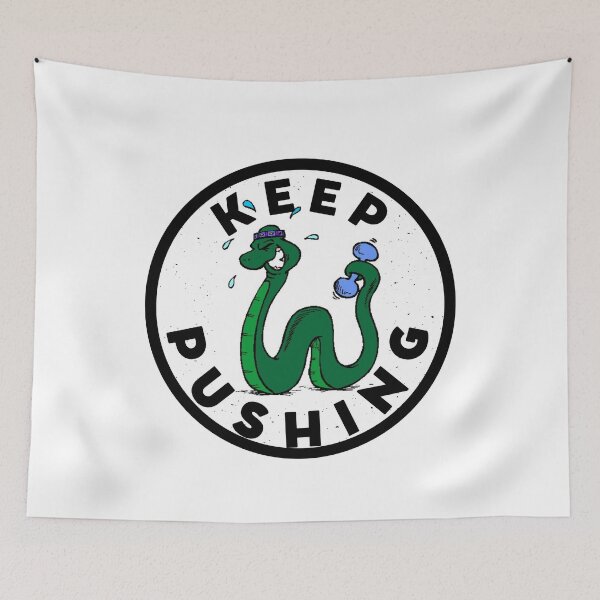 Item preview, Keep Pushing | Triathlon | TRI | Motivation | Motivational | Inspirational designed and sold by mattades.