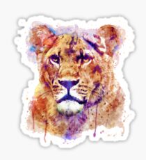 Lioness Head Sticker
