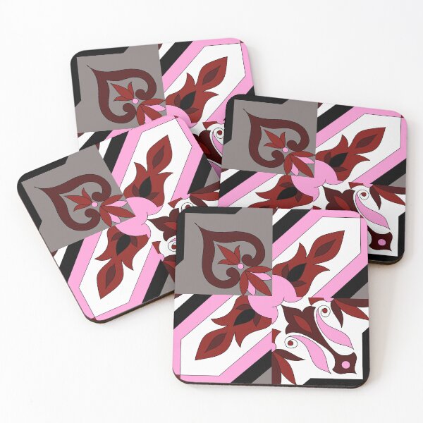 Item preview, Pink Geometric Tiles Seamless Repeat Pattern designed and sold by SemDesigns1.