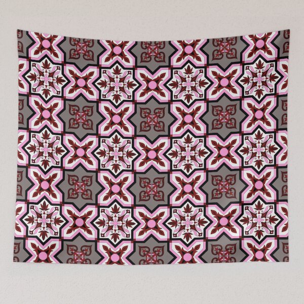 Item preview, Pink Geometric Tiles Seamless Repeat Pattern designed and sold by SemDesigns1.