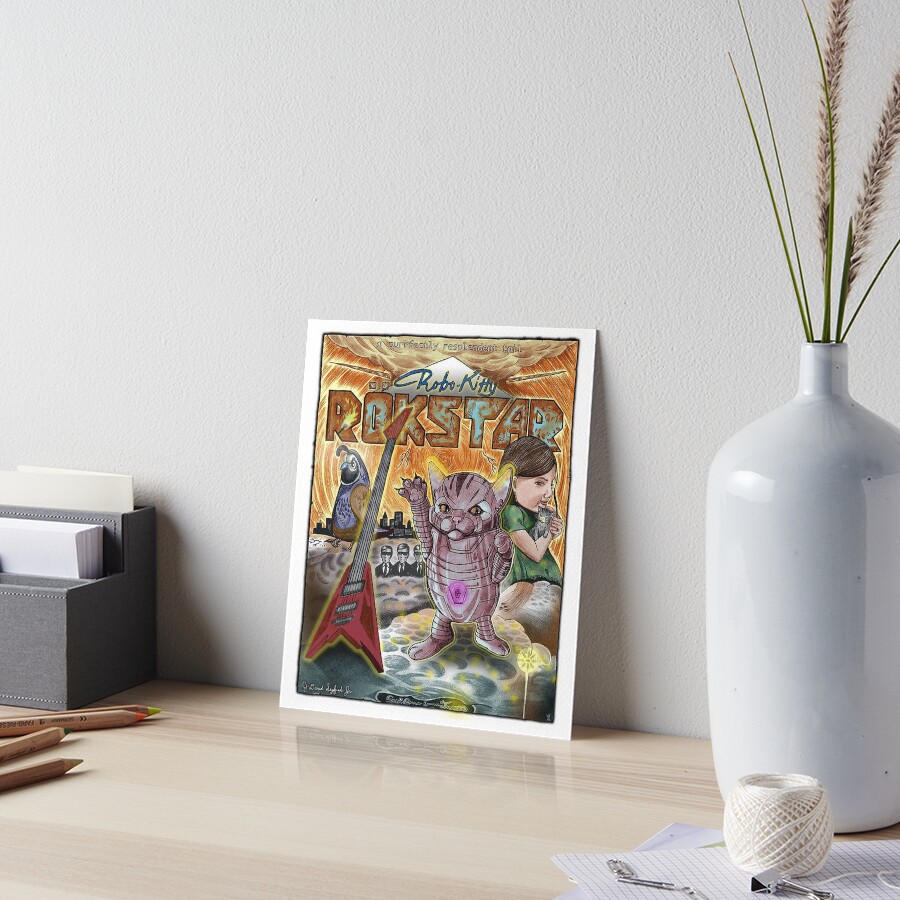 Item preview, Art Board Print designed and sold by PopOffThePage.