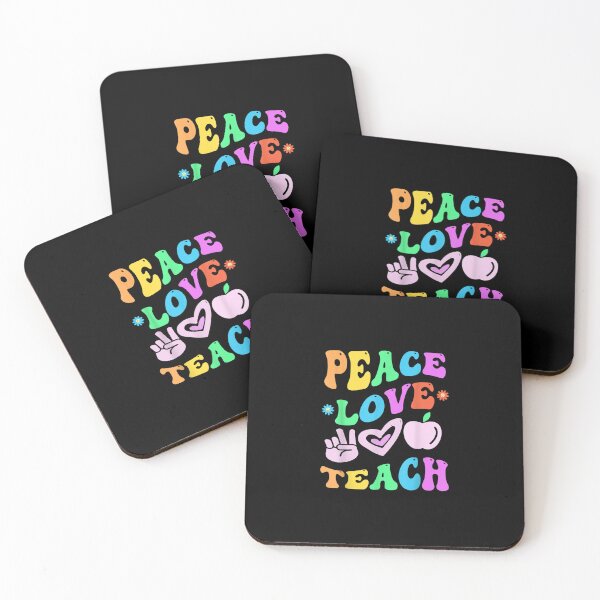 Item preview, PEACE LOVE TEACH Retro Teacher Groovy Back To School designed and sold by achukylatao.