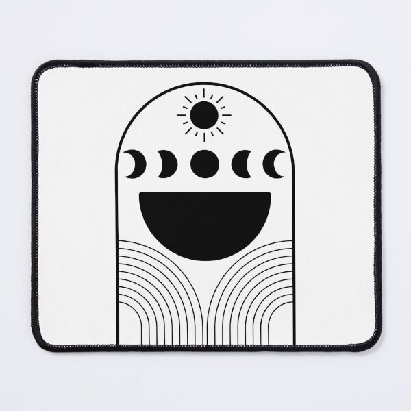 Item preview, White and Black Boho Moon Phases designed and sold by PalaceofPinky.