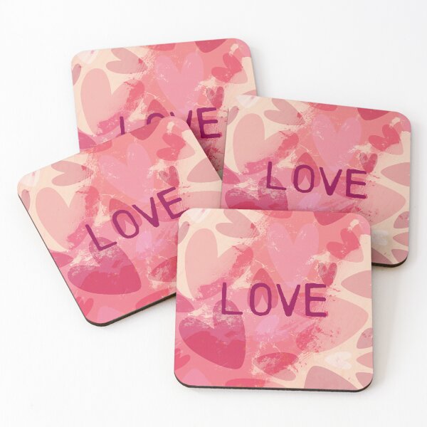 Item preview, Love - Pink hearts, abstract and energetic designed and sold by SirenSeventyOne.