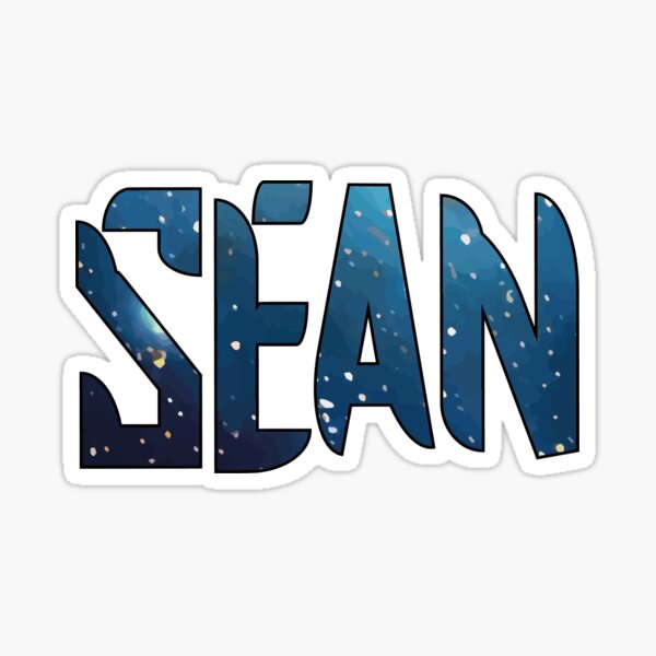 "SEAN Name IV My name is SEAN typography name Galaxy Vibe