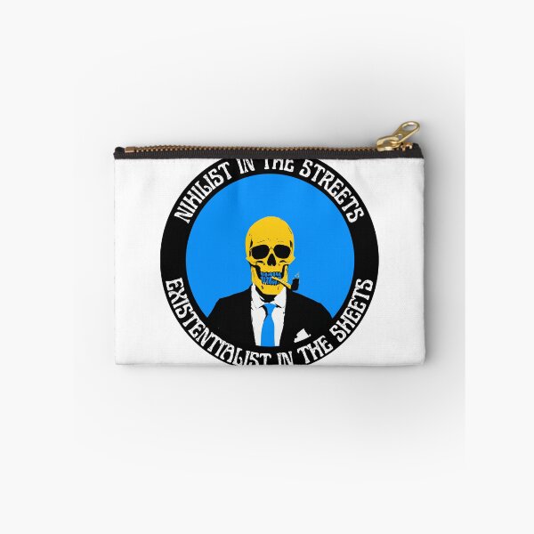 Artikelvorschau, Nihilist In The Streets, Existentialist In The Sheets Pop Art Skull entworfen und verkauft von PVSKI.