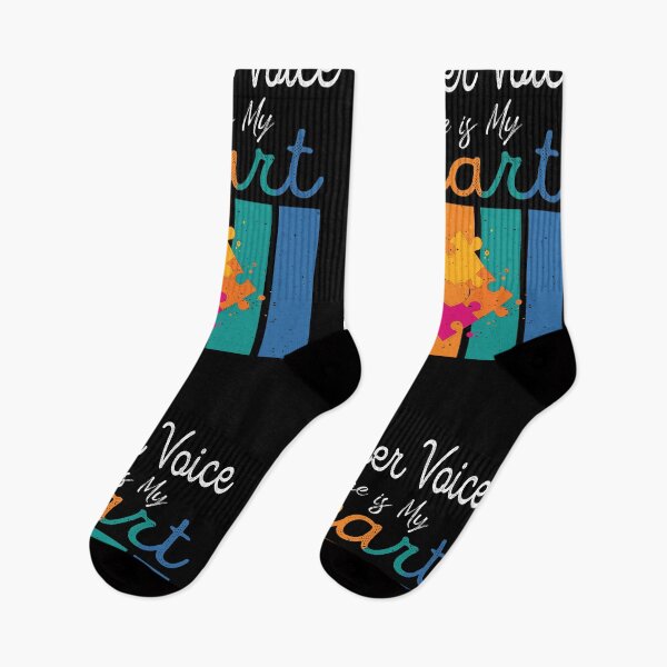 Item preview, I'm Her Voice She is My Heart unicorn Autism Awareness  designed and sold by Mac Store.