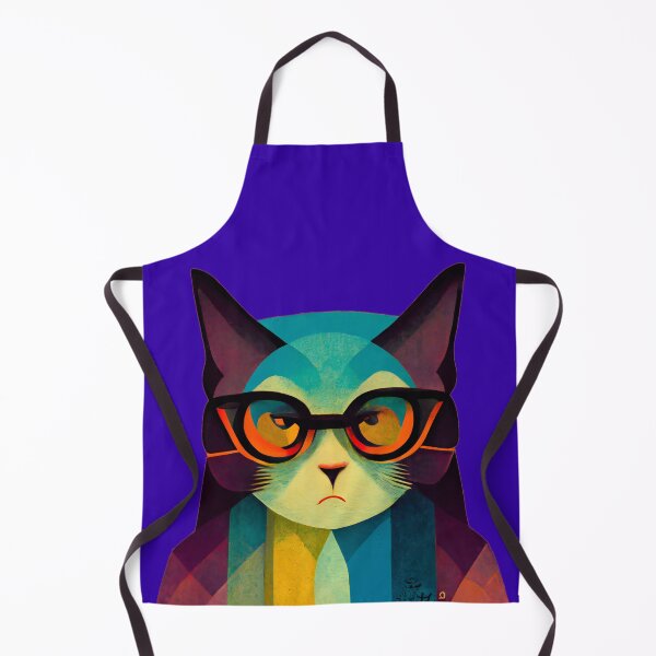 Item preview, Minimalist cat nerd designed and sold by hamptidampti.