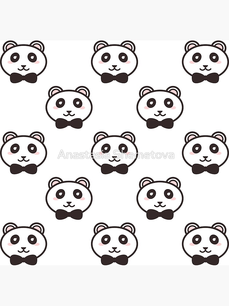 Cute Pandas Poster By Anastasiashem Redbubble 