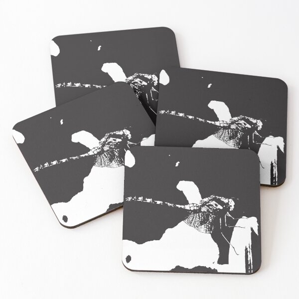 Item preview, Abstract dragonfly black and white designed and sold by Sintija Valucka.