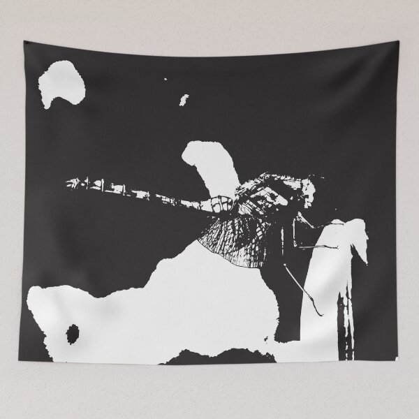 Item preview, Abstract dragonfly black and white designed and sold by Sintija Valucka.