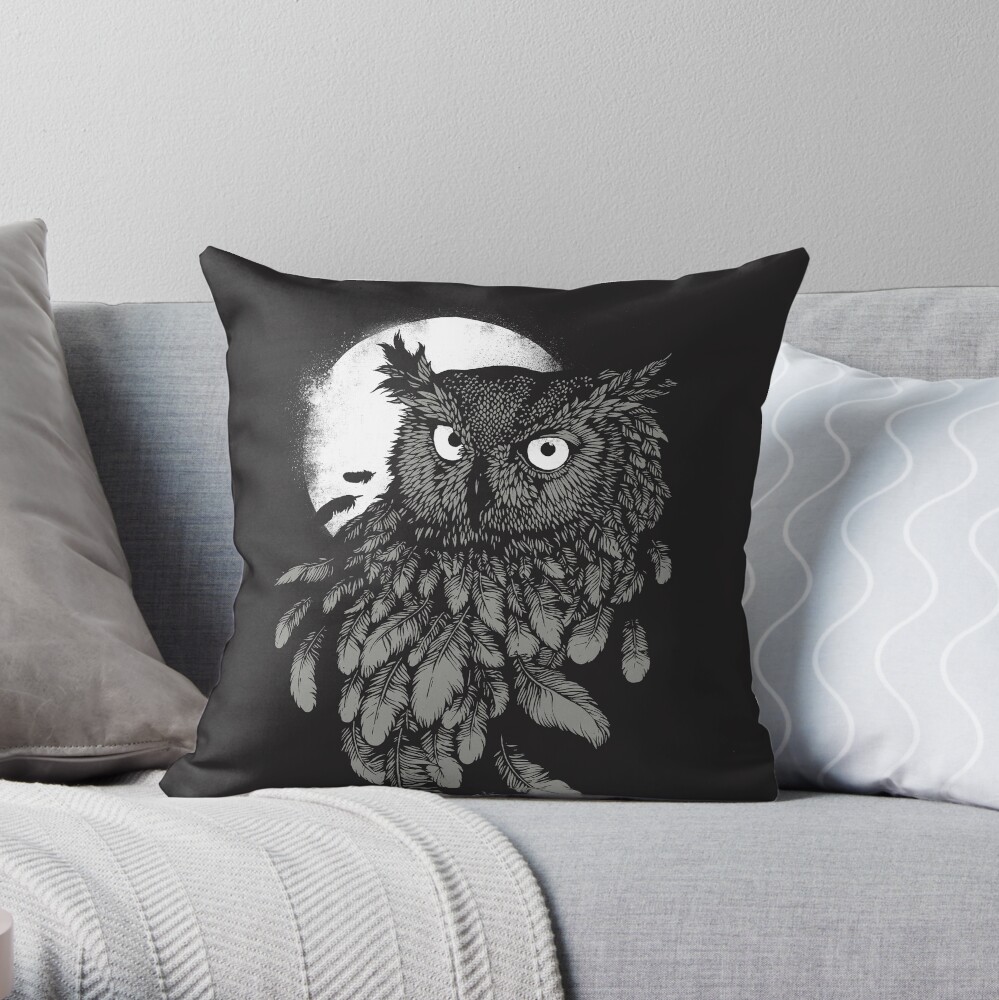 Vanishing in the Night Throw Pillow