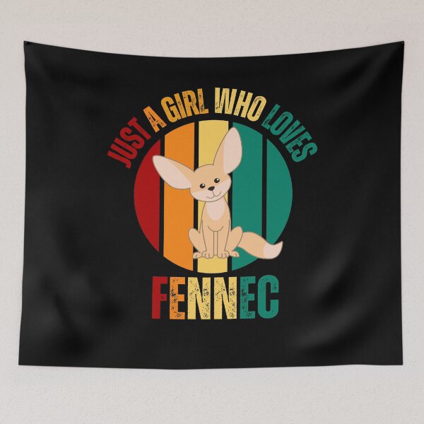 Item preview, Just A Girl Who Loves Fennec, Cut Fennec Fox with Sunset line designed and sold by Magic Touch  ⭐⭐⭐⭐⭐.