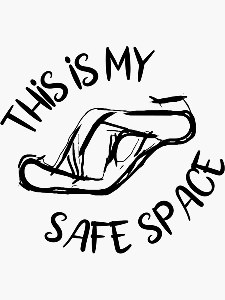 "This is my Safe Space Arms " Sticker for Sale by RDMGraphixs Redbubble