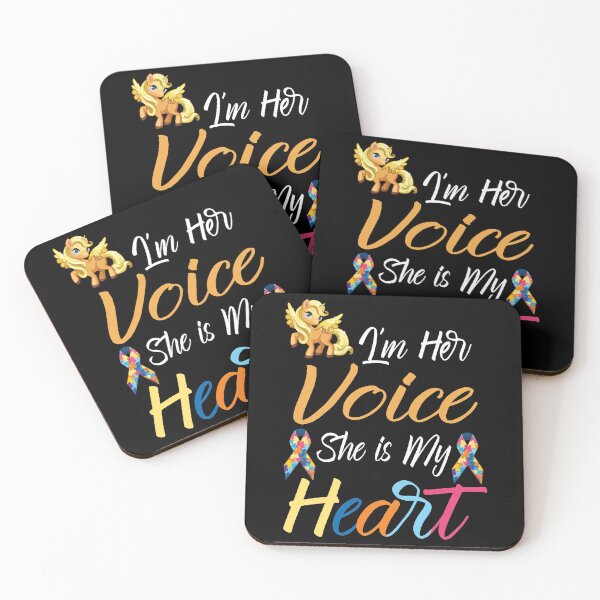 Item preview, I'm Her Voice She is My Heart unicorn Autism Awareness  designed and sold by Mac Store.