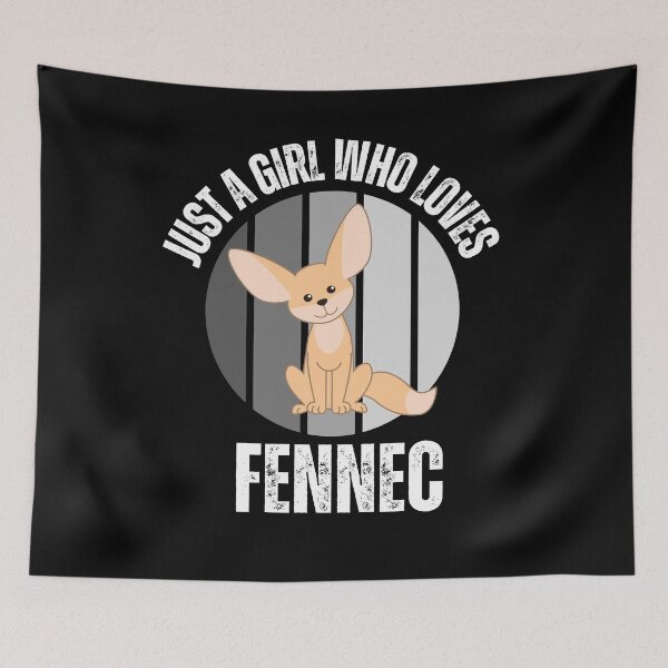 Item preview, Just A Girl Who Loves Fennec, Cut Fennec Fox with Sunset line designed and sold by Magic Touch  ⭐⭐⭐⭐⭐.