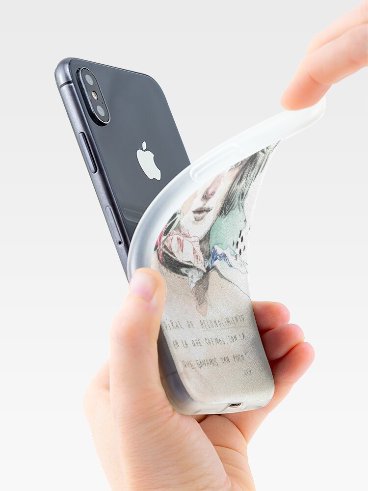 Vista alternativa de Funda y vinilo para iPhone LA ESPIRAL elenagarnu