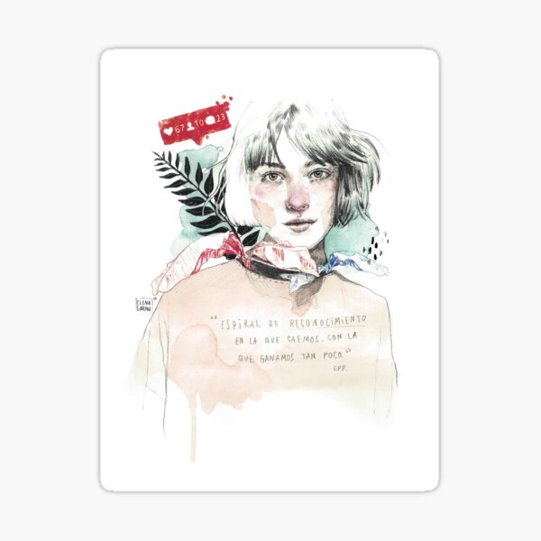 THE SPIRAL elenagarnu Sticker