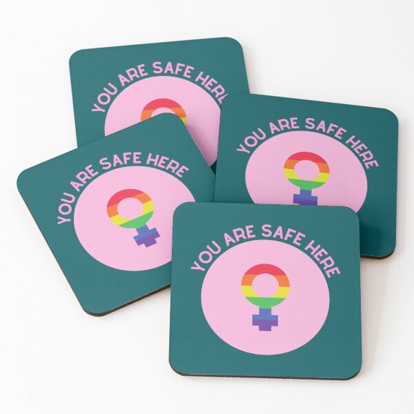 Item preview, You Are Safe Here Pink   designed and sold by RDMGraphixs.