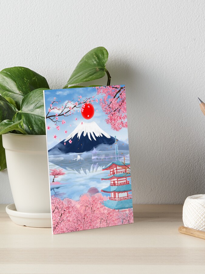 Mount Fuji Cherry Blossoms Spring Japan Night Sakura for