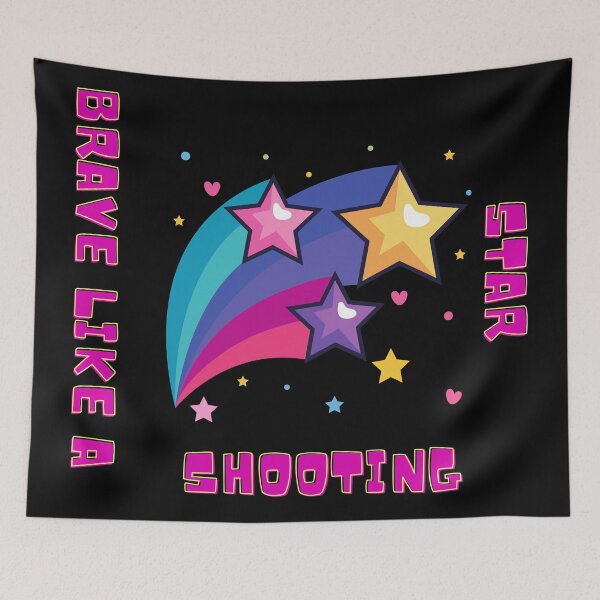 Item preview, Brave Like A Shooting Star Illustrated Digital Design designed and sold by mangaworldart.