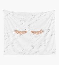 Rose gold marble lash envy Tapestry