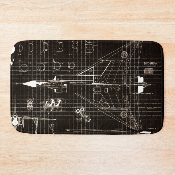 Item preview, Blueprint of "Avro Canada CF-105 Arrow" - blue designed and sold by avionbubble.