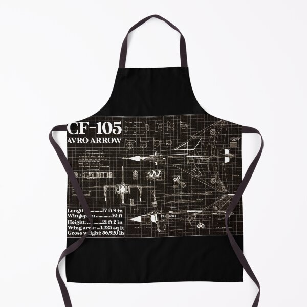 Item preview, Blueprint of "Avro Canada CF-105 Arrow" - blue designed and sold by avionbubble.