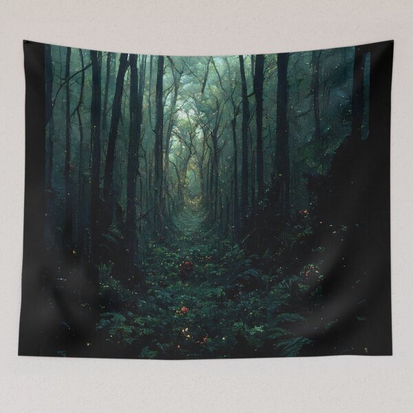Item preview, Dark Forest With Heavy Vegetation designed and sold by john-ess.